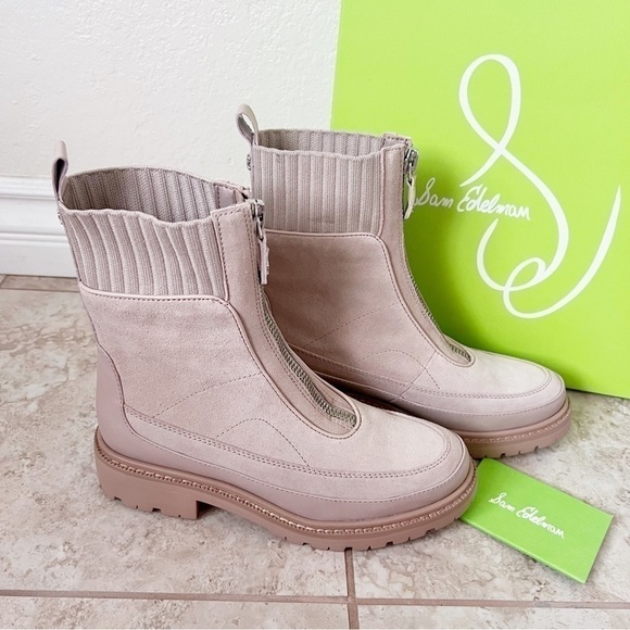 NEW IN BOX SAM EDELMAN LEONE LUG SOLE CHELSEA BOOT SZ 7 - Picture 7 of 14